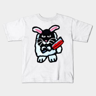 Evil Bunny Executioner Kids T-Shirt